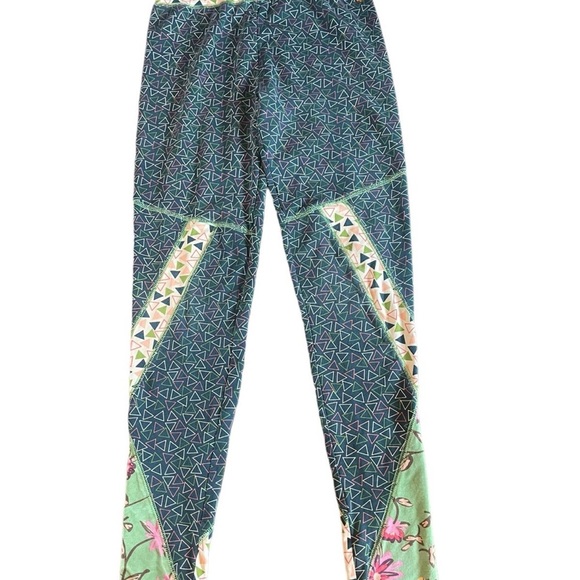 Girl’s Matilda Jane 435  Sz 16 Leggings Blue Green White Peach Pink Floral - Picture 4 of 6